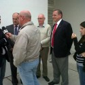 En Franck recorriendo el Centro de Salud que se encuentra prácticamente finalizado y próximo a inaugurarse junto al Vice Gobernador Henn, el Ministro de Obras Publicas Schneider y el Presidente Comunal Omar Mierke.